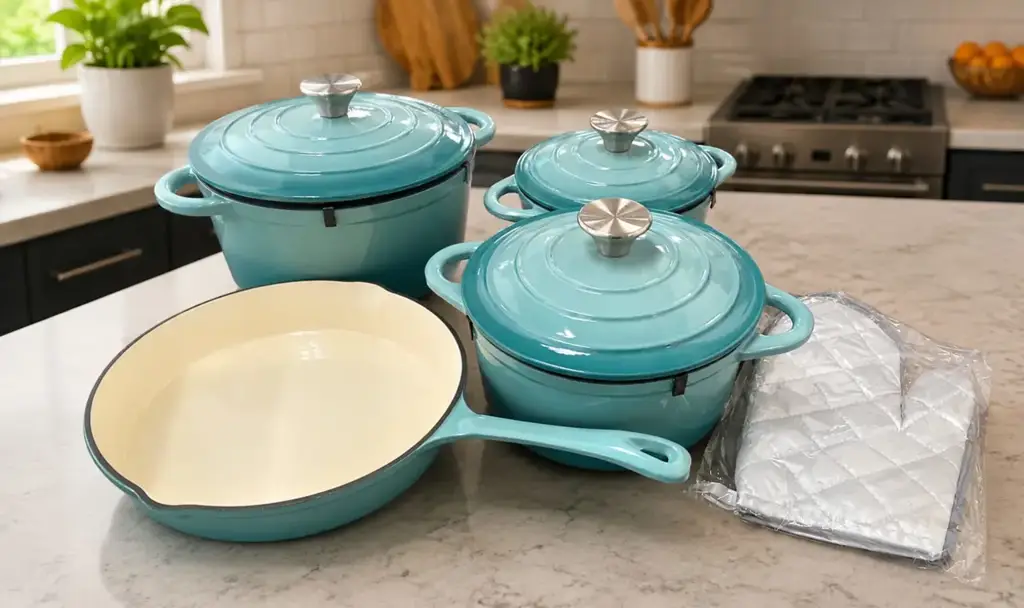 7-Piece Cast Iron Cookware Set
