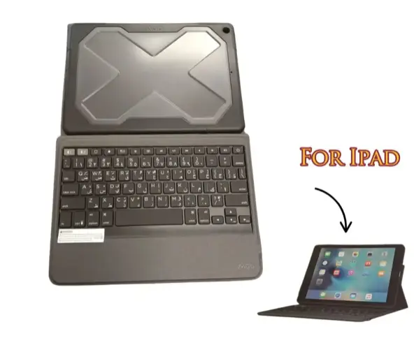 Zagg - Rugged Book/Messenger - 9.7-Inch Ipad Keyboard Case - View 2