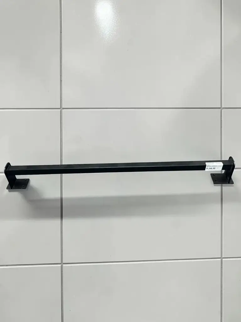 Aluminum Wall Mounted Towel Rail Matt Black