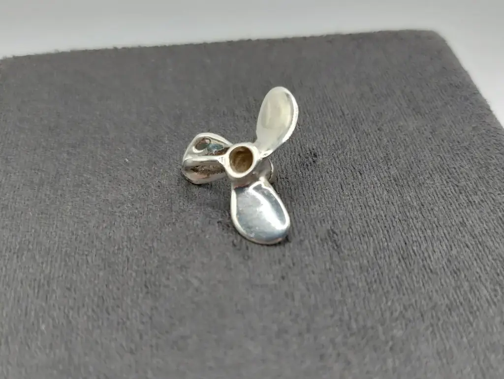 Sterling Silver Propeller Charm - View 2