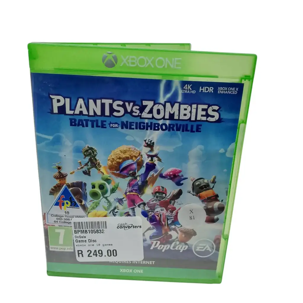 Xbox One Plants Vs Zombies