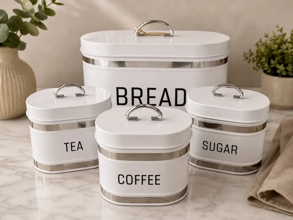 Retro Bread Bin Set