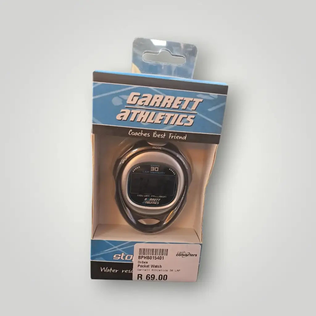 ⏱️ Garrett Athletics 30-Lap Stopwatch – Professional Sports Timer