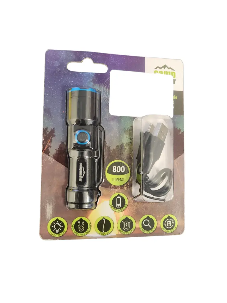 Camp Master Rechargeable Flashlight