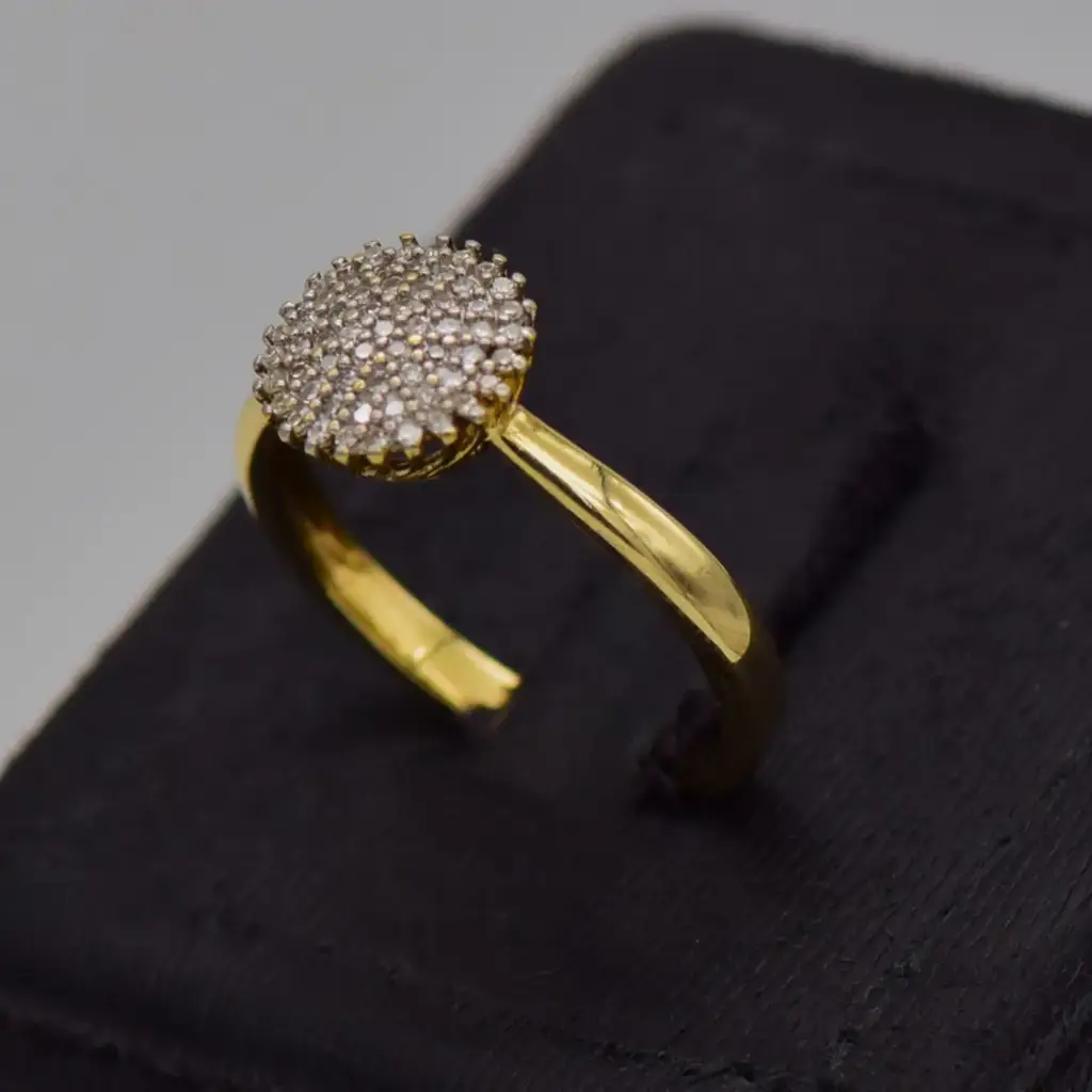 9ct Yellow Gold Dress Ring - View 3