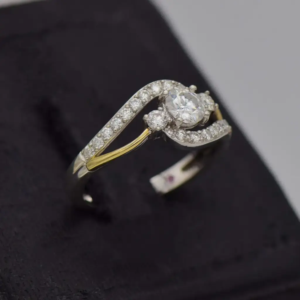 Silver-925 Dress Ring - View 2