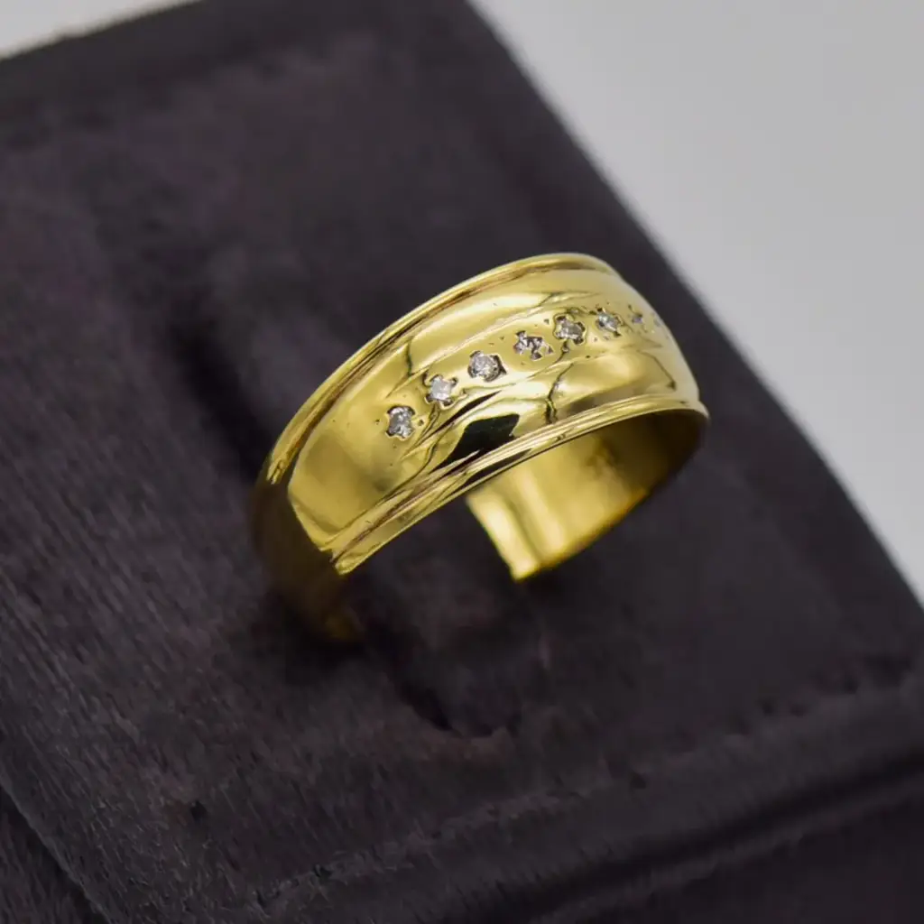 9ct Yellow Gold Dress Ring - View 2