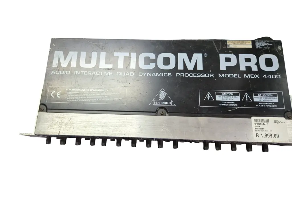 Behringer Mdx 4400 Equaliser - View 2