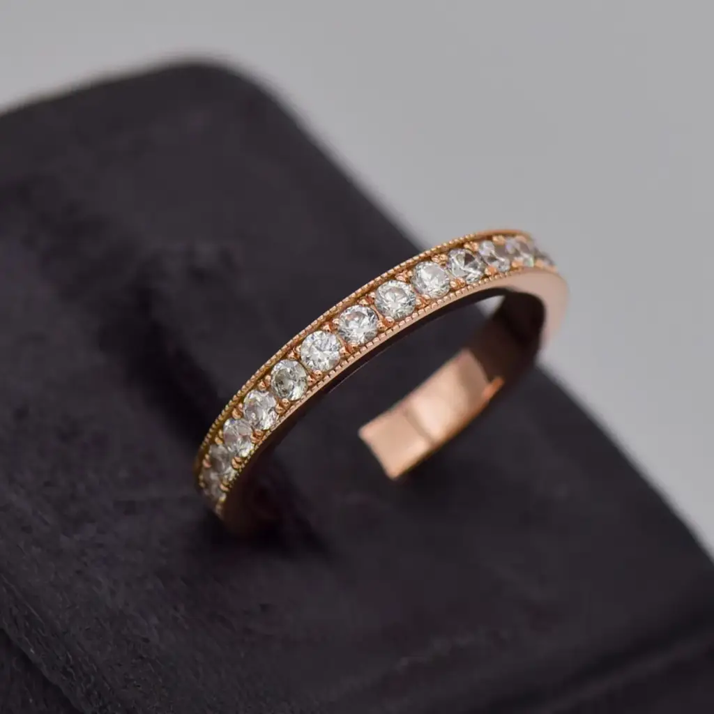 9ct Rose Gold Eternity Ring - View 2