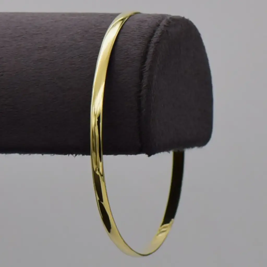 9ct Yellow Gold Bangle Plain