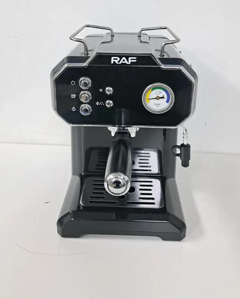 Raf R.104B Espresso Coffee Maker- Twin Brewing Cycle With Milk Frother