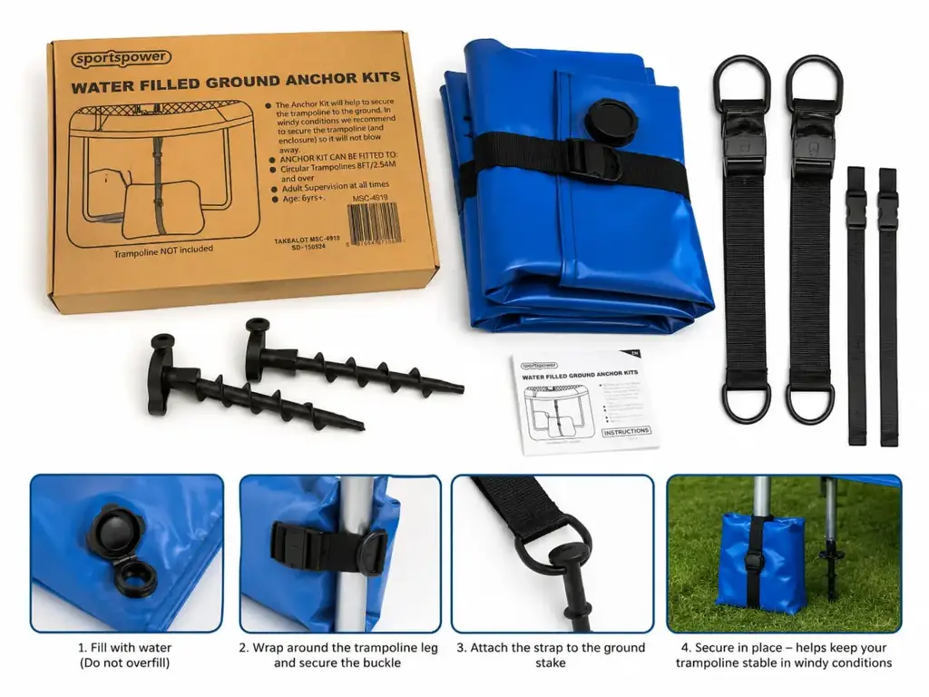 Sportspower Water Filled Ground Anchor Kit For Trampolines