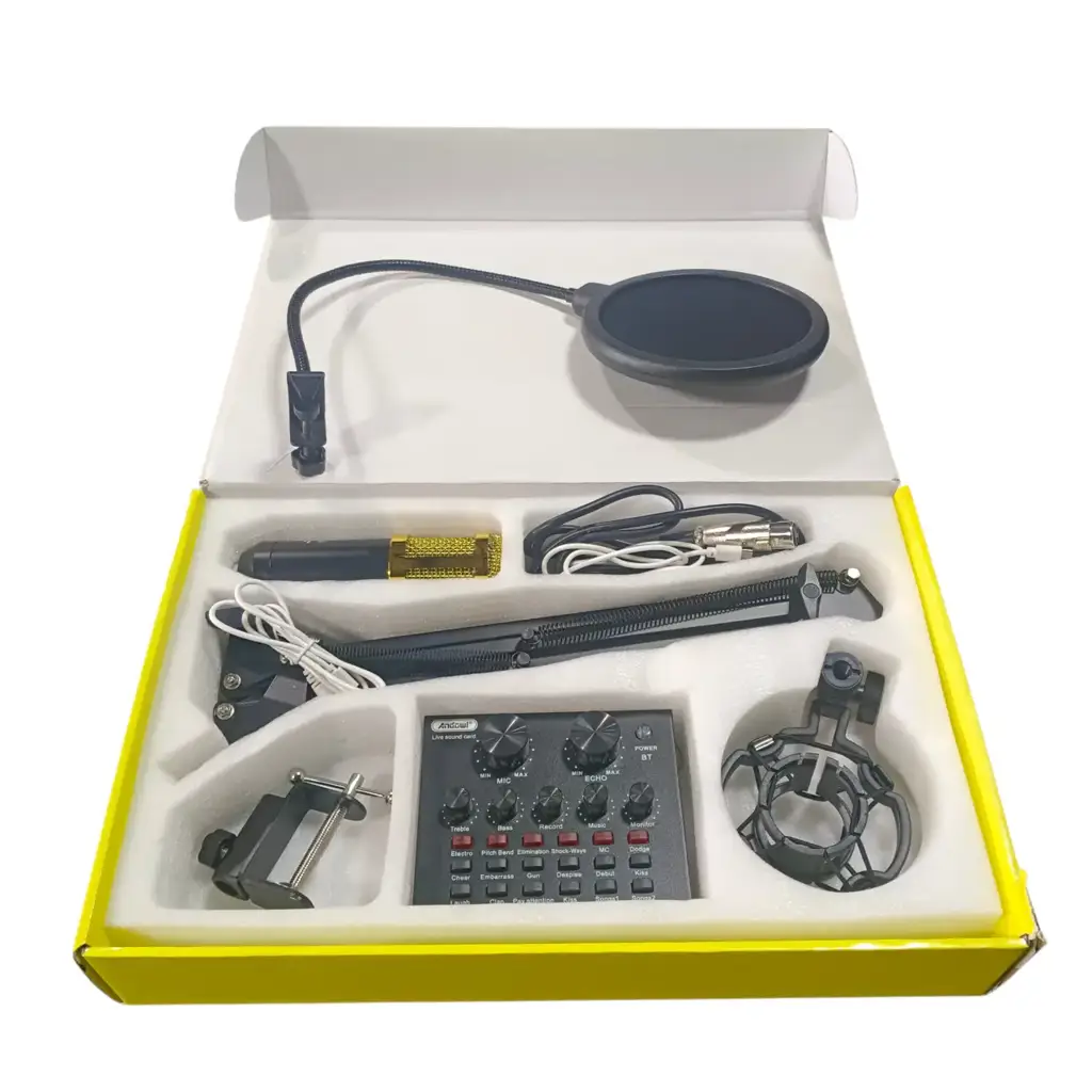 Andowl Mic8 Studio Condenser Microphone Kit