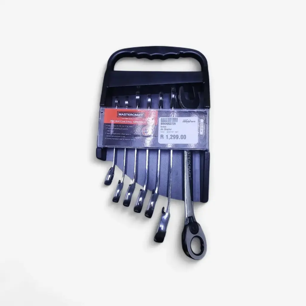 Mastercraft 7Pc Ratcheting Spanner Set