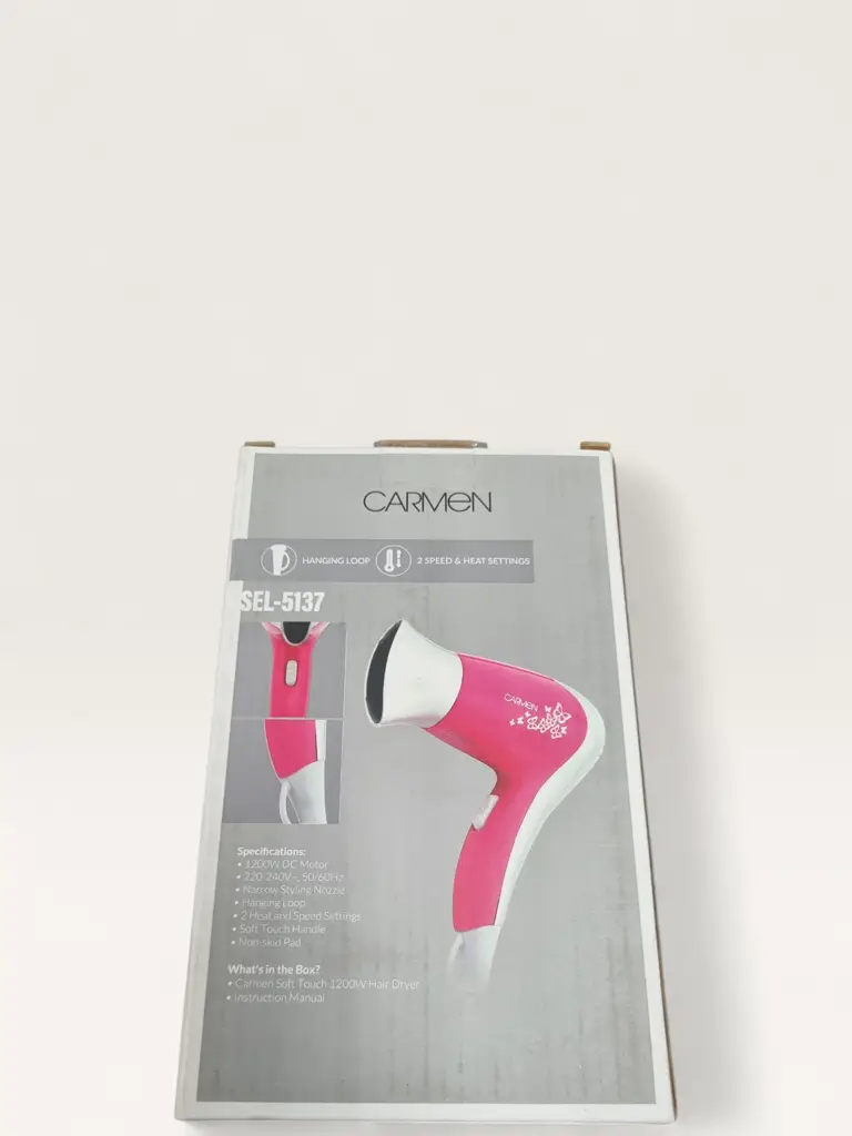 Carmen Soft Sel‑5137 Touch 1200W Hair Dryer - View 2