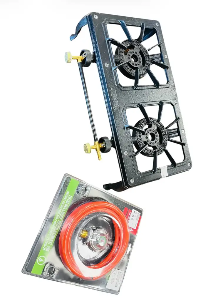 Totai 2 Plate Gas Stove With 2M Regulator Kit