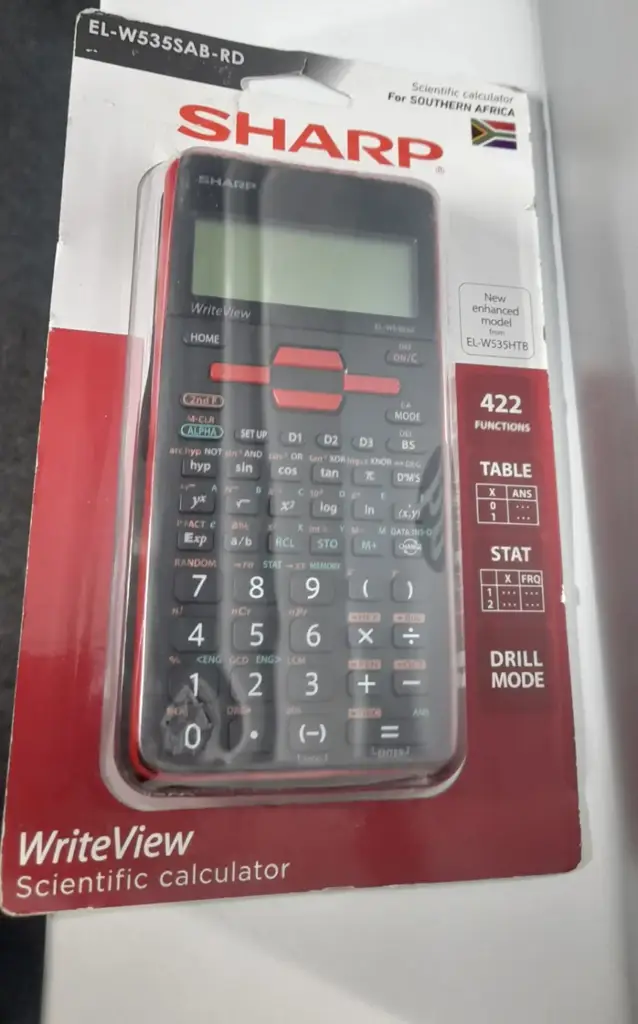 Sharp El-W535sab Red Writeview Scientific Calculator