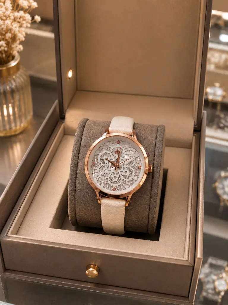 Tempo Foschini Ladies Watch – Rose Gold & White