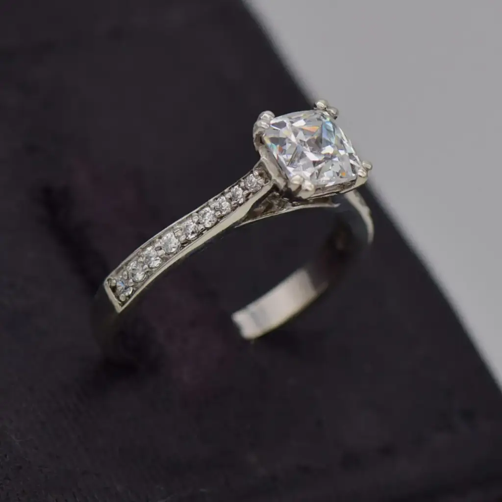 Silver-925 Engagement Ring - View 2