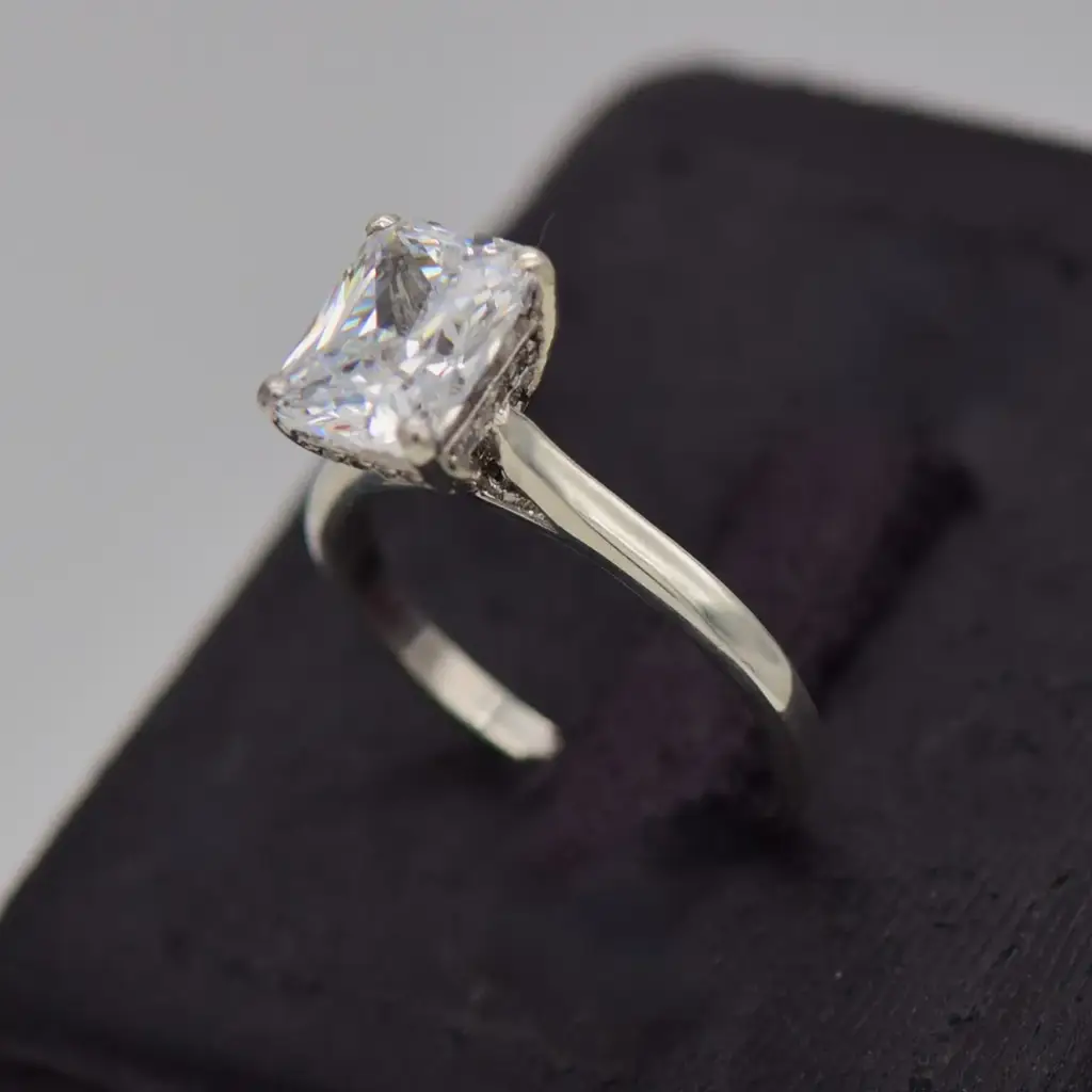 Silver-925 Engagement Ring - View 3