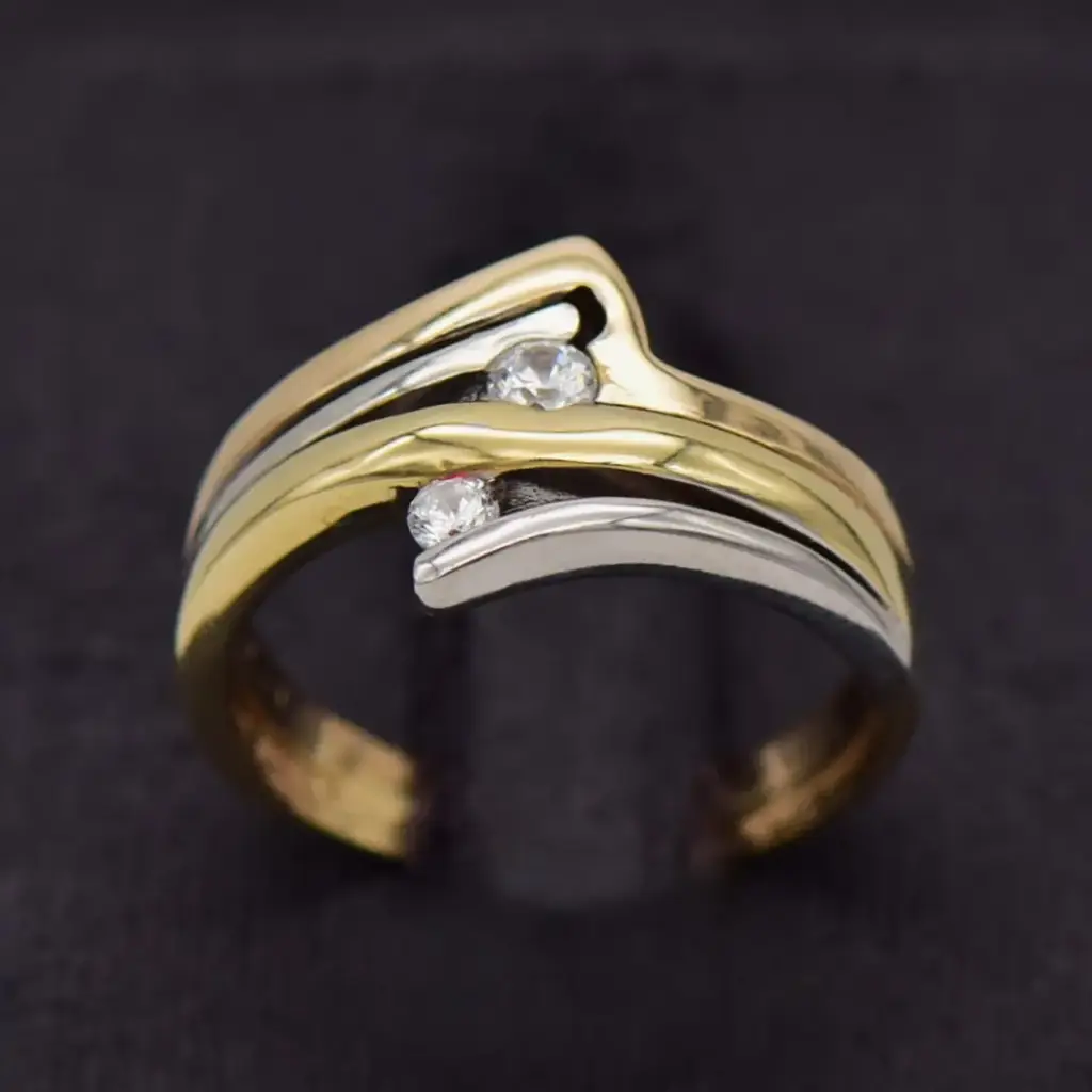 9ct Two-Tone Dress Ring