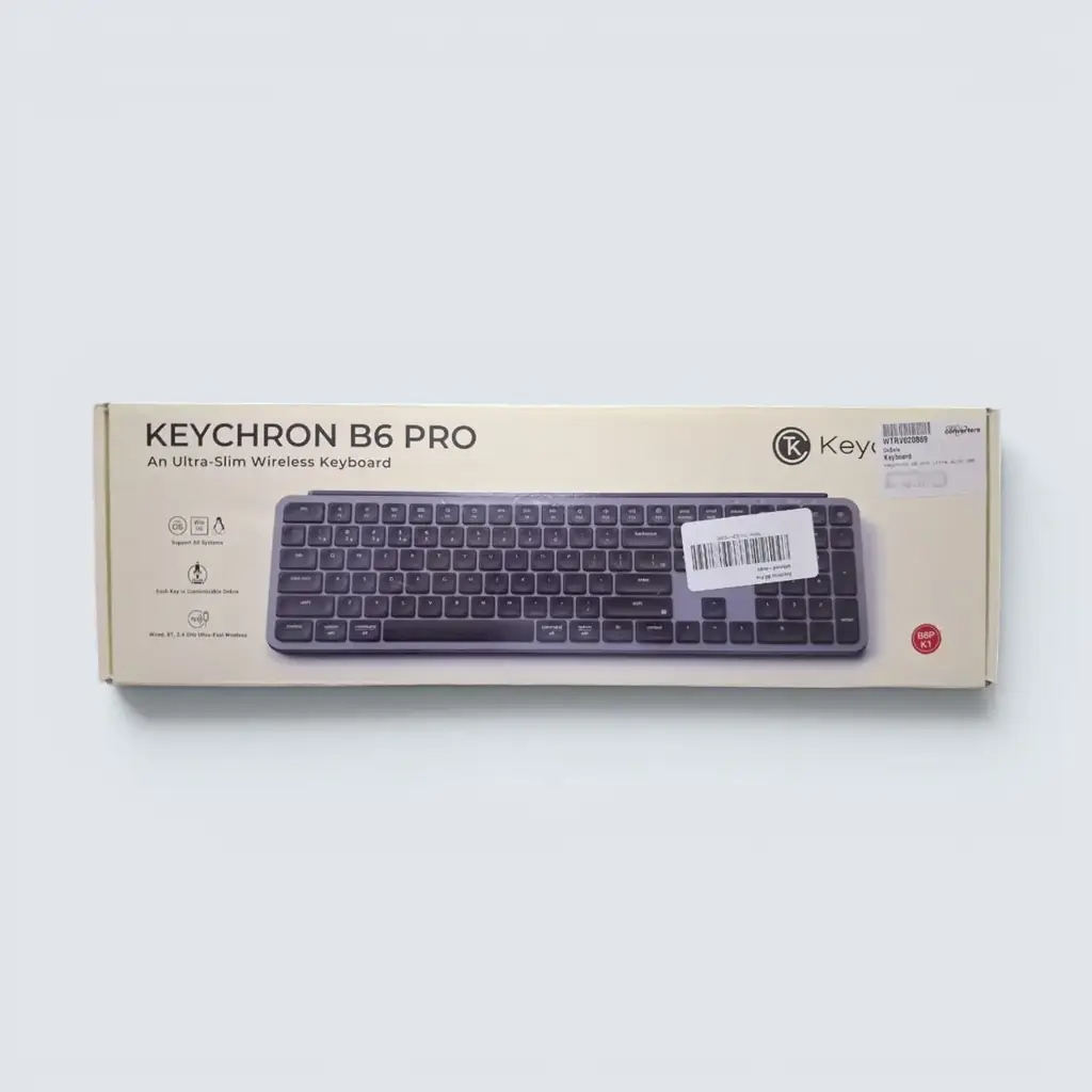 Keychron B6 Pro Ultra-Slim Wireless Keyboard (100%) - View 3