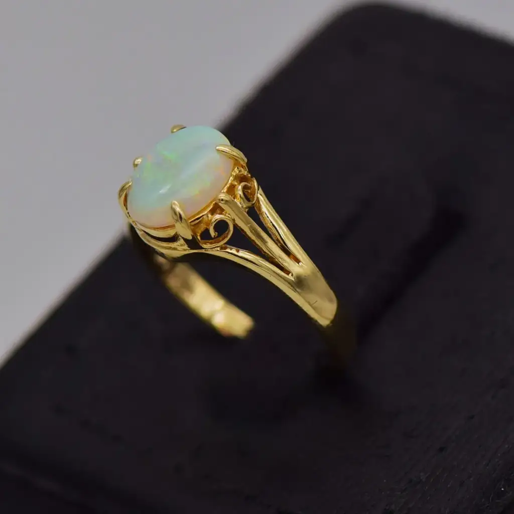 14ct Yellow Gold Dress Ring - View 3