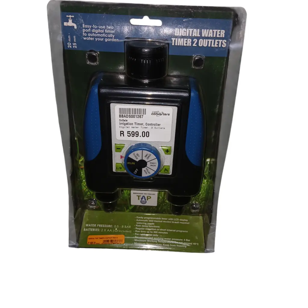Irrigation Timer Controller Digital Water Timer 2 Outlets