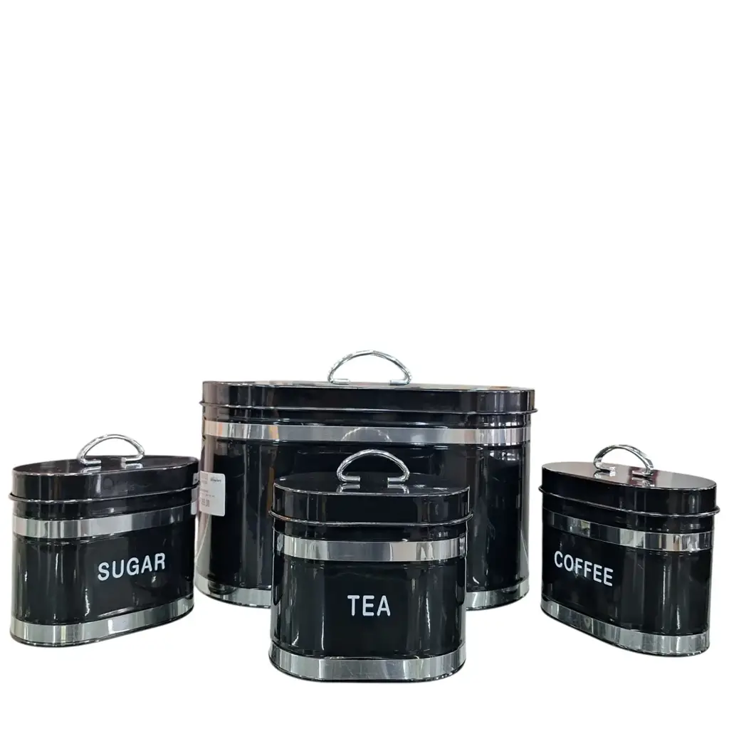 4-Piece Bread Bin And Canister Set