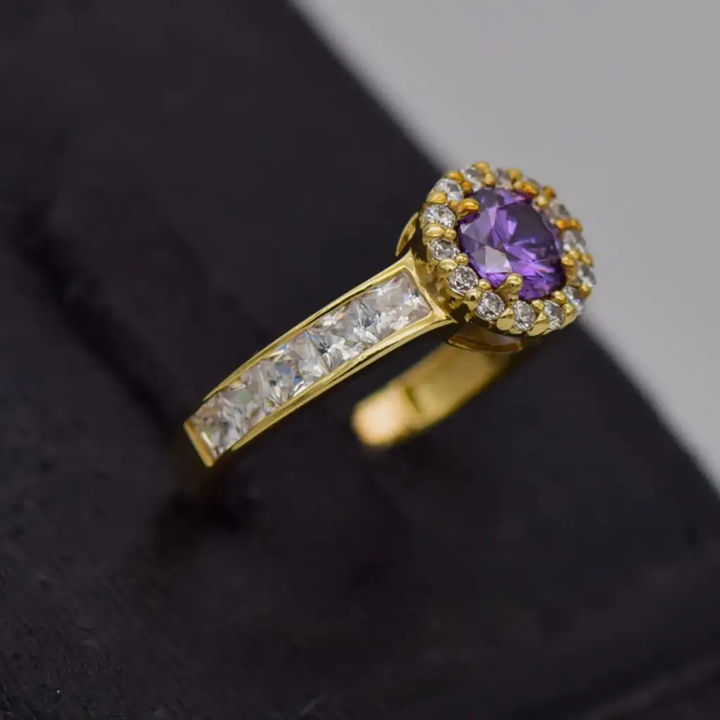 9ct Yellow Gold Dress Ring - View 2