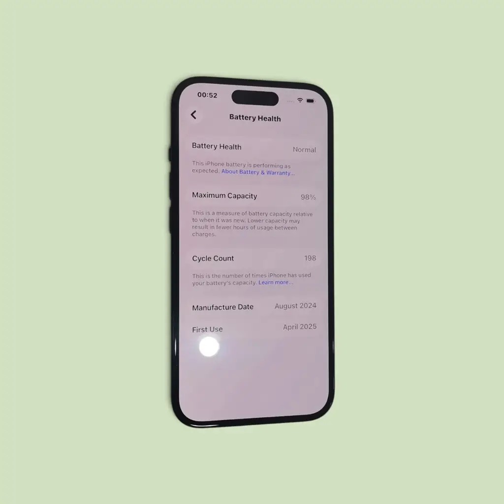 Apple Iphone 15 128Gb Black Mobile Phone