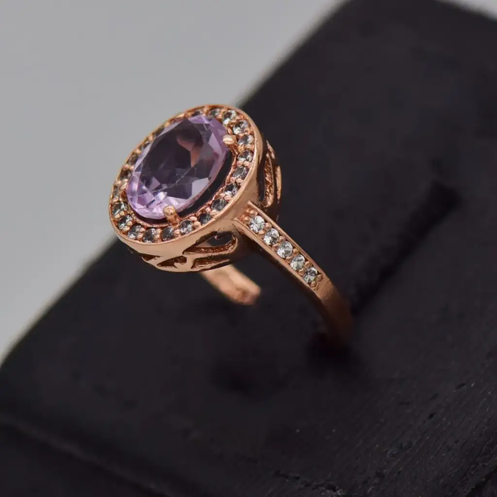 9Ct Rose Gold Dress Ring - View 3