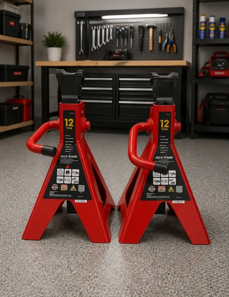 Big Red 12-Ton Heavy-Duty Jack Stands