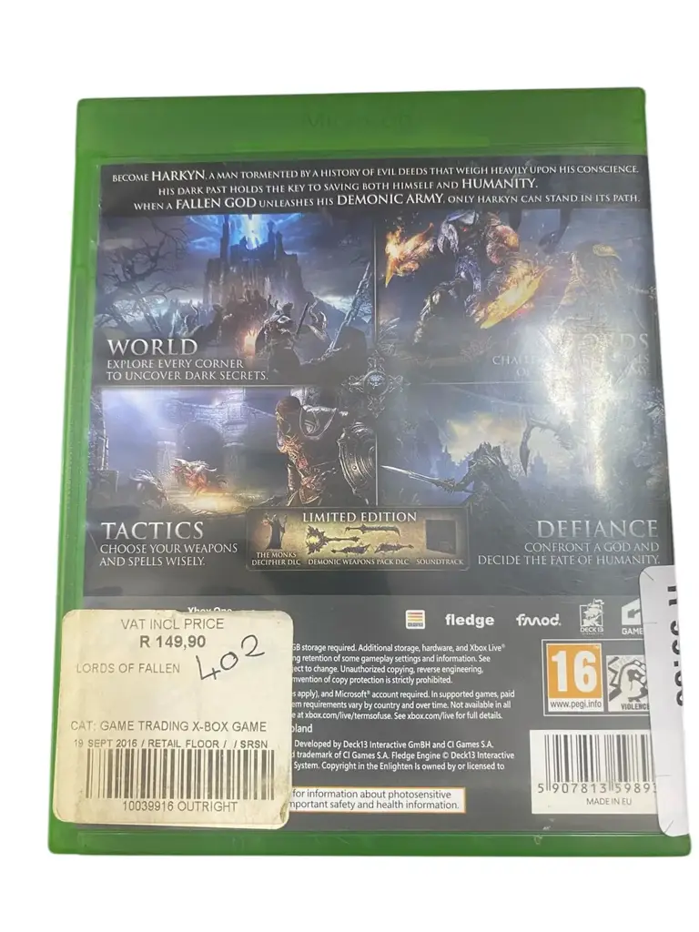 Lords Of The Fallen Xbox One - View 2
