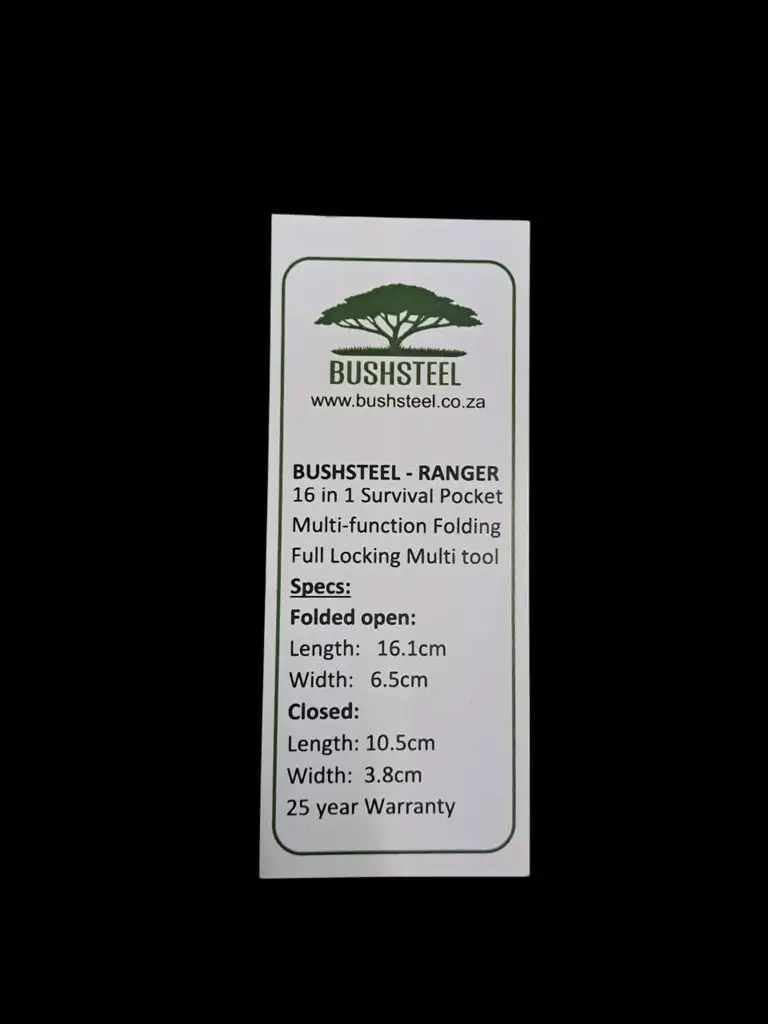 Bushsteel Ranger 16-In-1 Survival Pocket Multi-Tool - View 4