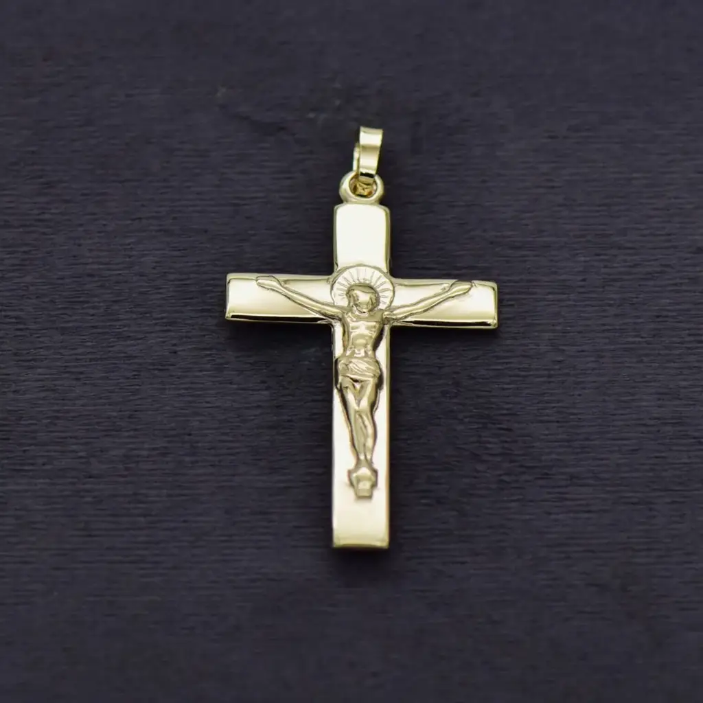 9ct Yellow Gold Cross Pendant