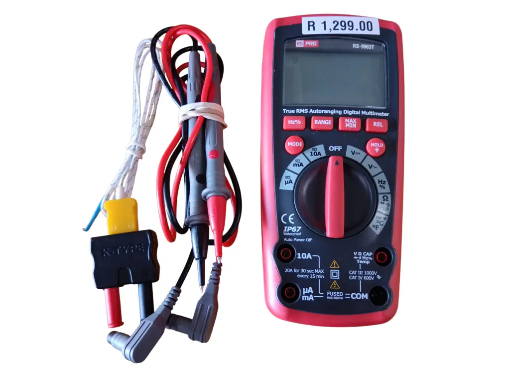 Rs Pro Rs-9963T Handheld Digital Multimeter, True Rms