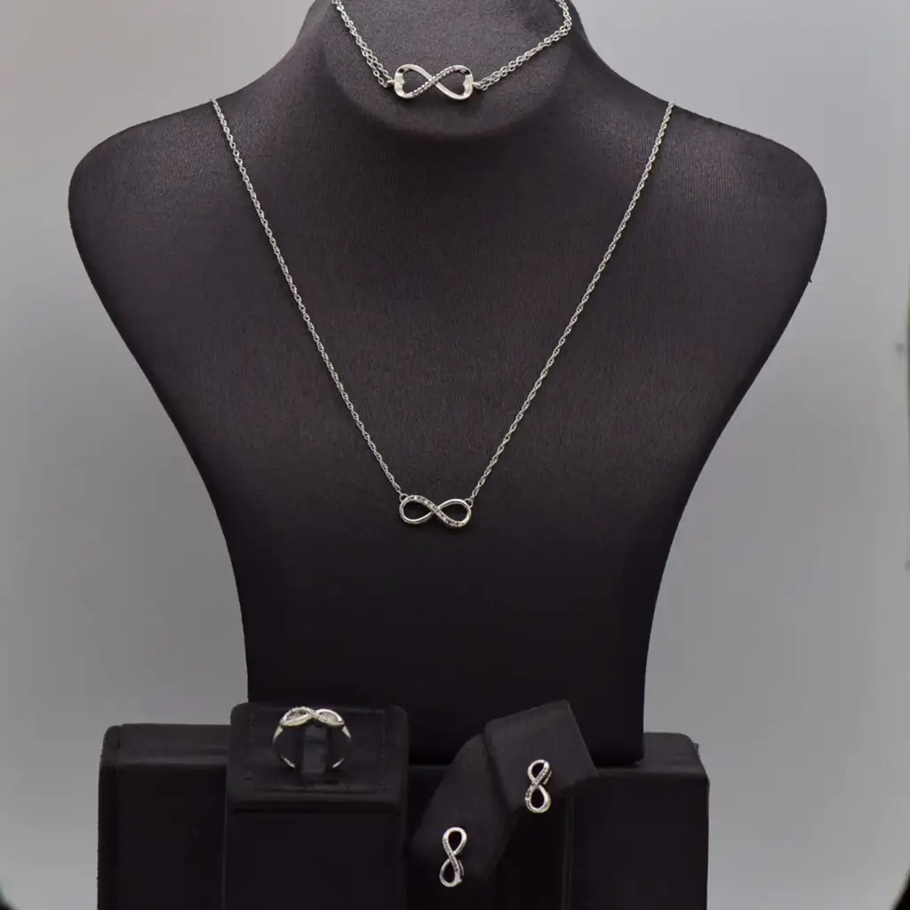 Silver - 925 Jewellery Infinity Set