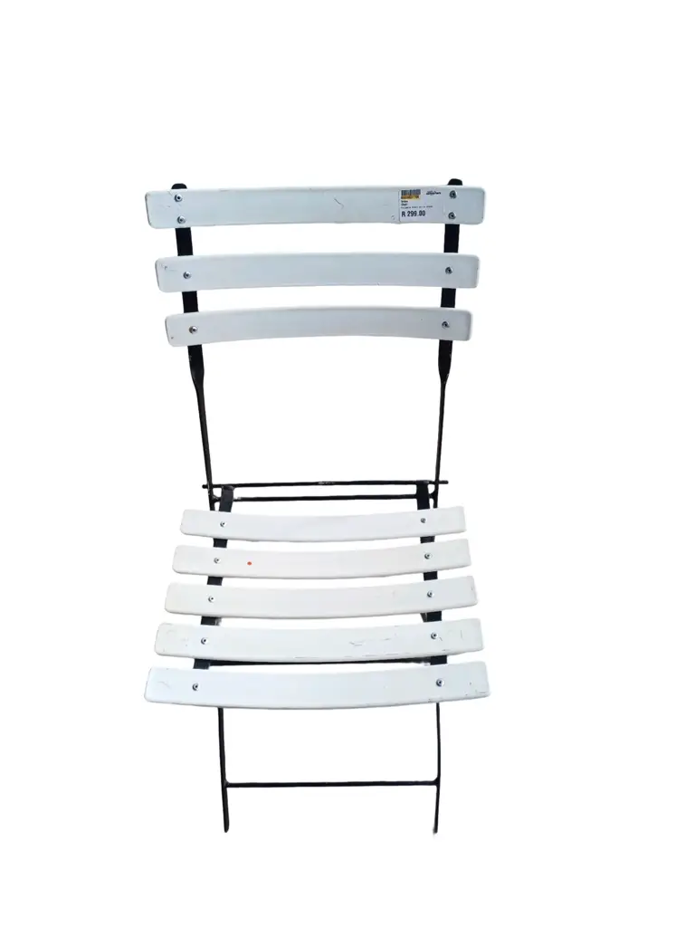 Foldable White & Black Chair