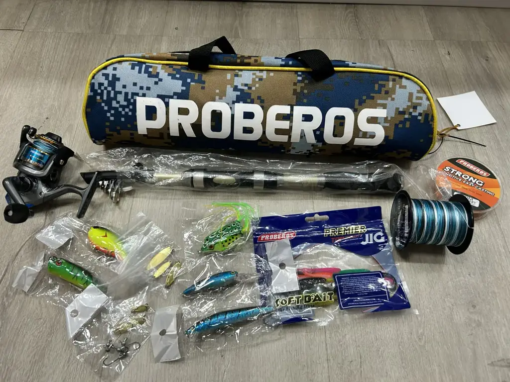 Proberos Beginner Mini Fishing Rod Set With Bag - View 2
