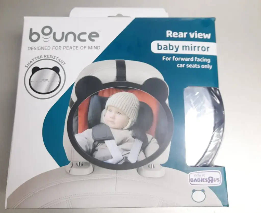 Baby Car Mirror, Safety Car Seat Mirror With Wide Clear View - Black
