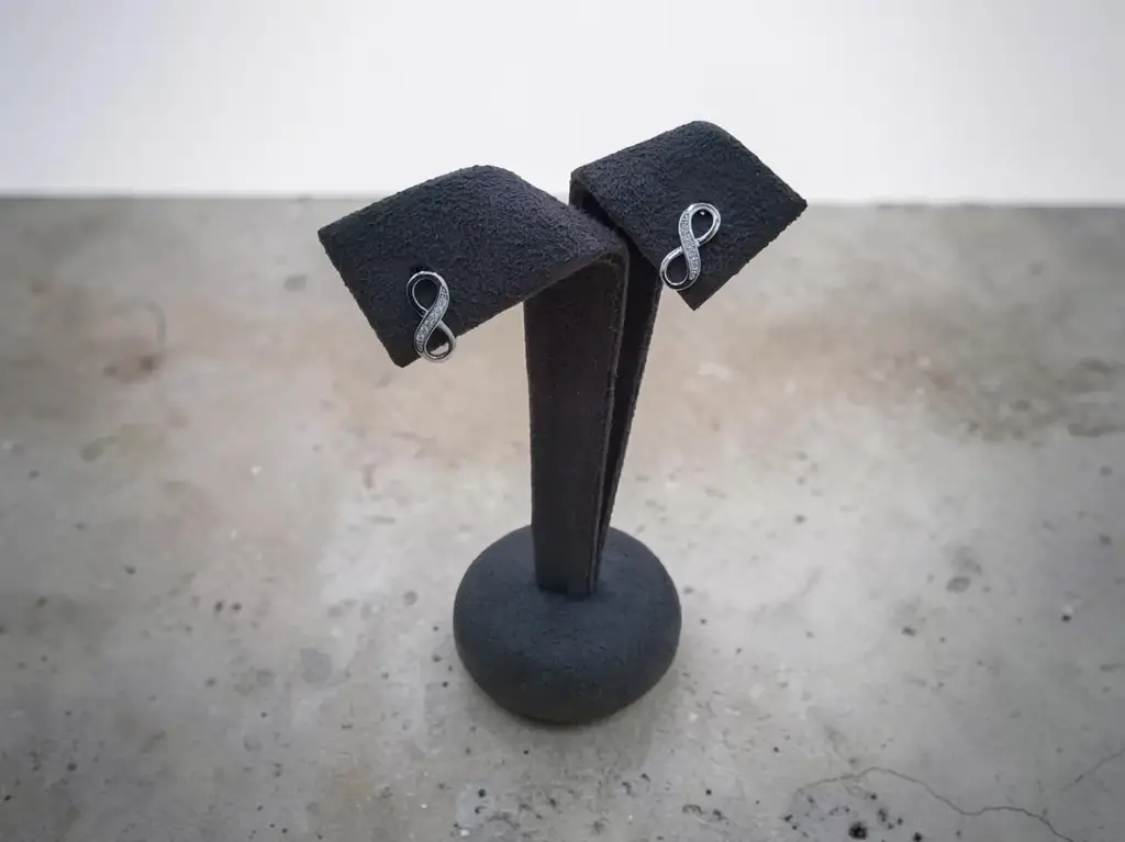 Silver Infinity Stud Earrings