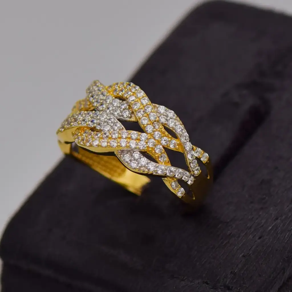 18ct Yellow Gold Dress Ring - View 3