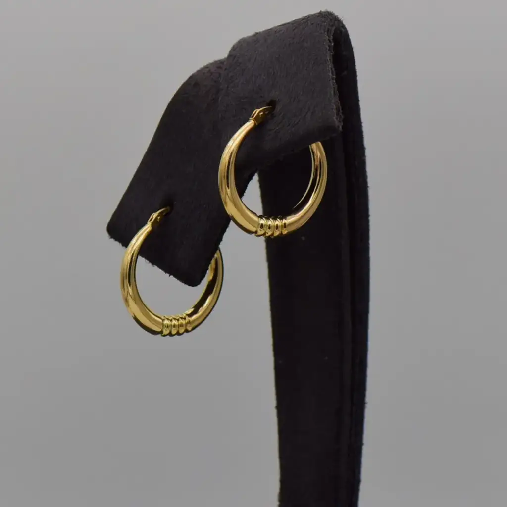 9ct Yellow Gold Hoop Earrings