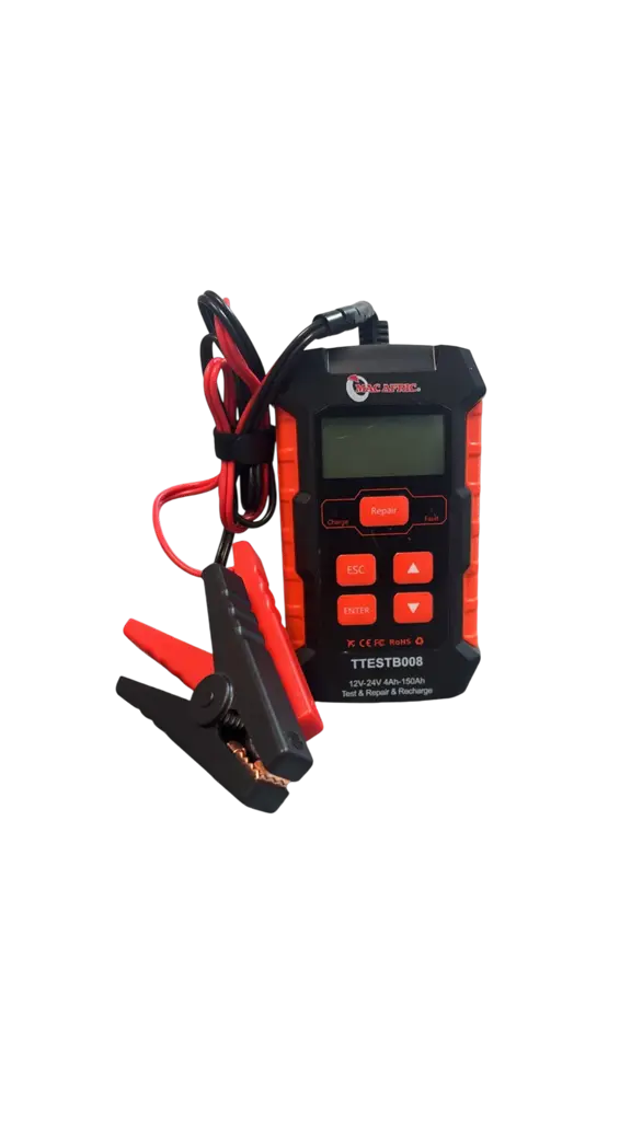 Mac Afric Kw520 3-In-1 Battery Tester, Charger & Repairer