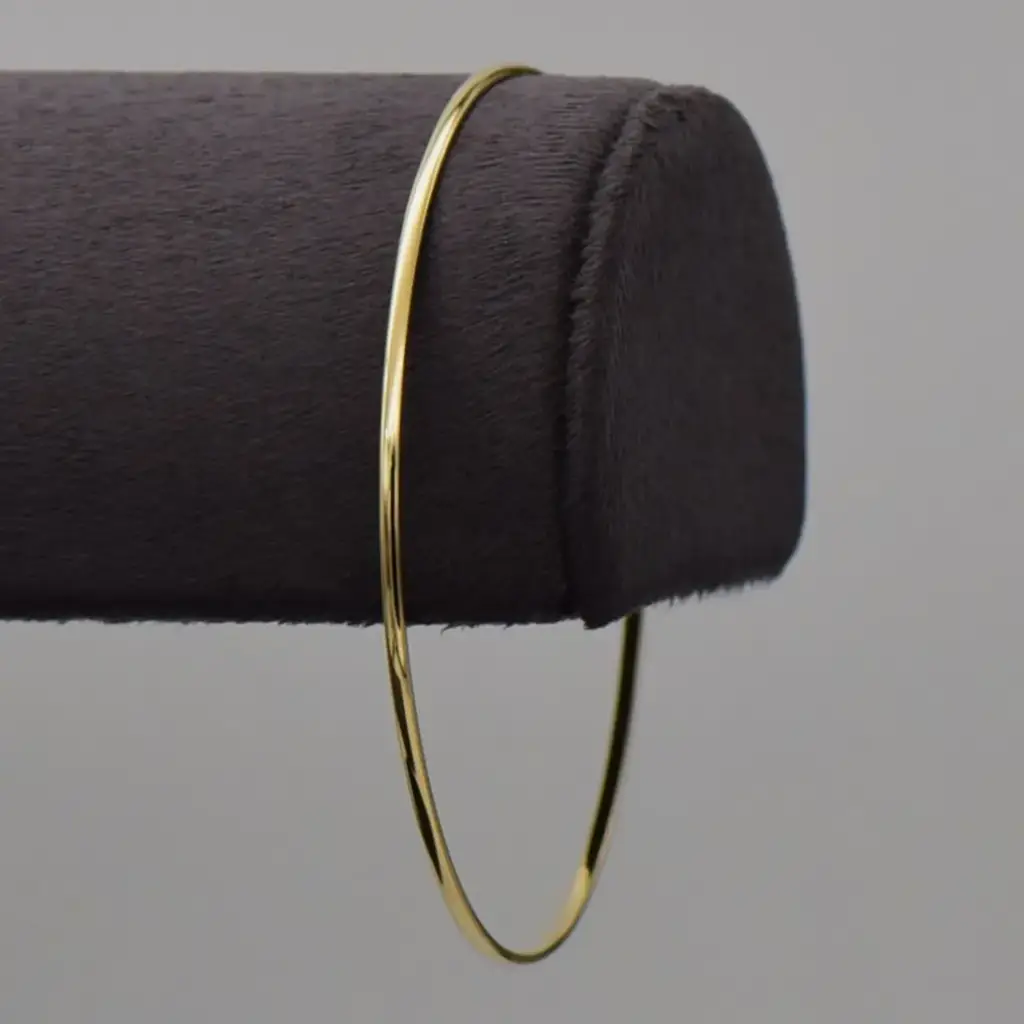9ct Yellow Gold Bangle Plain