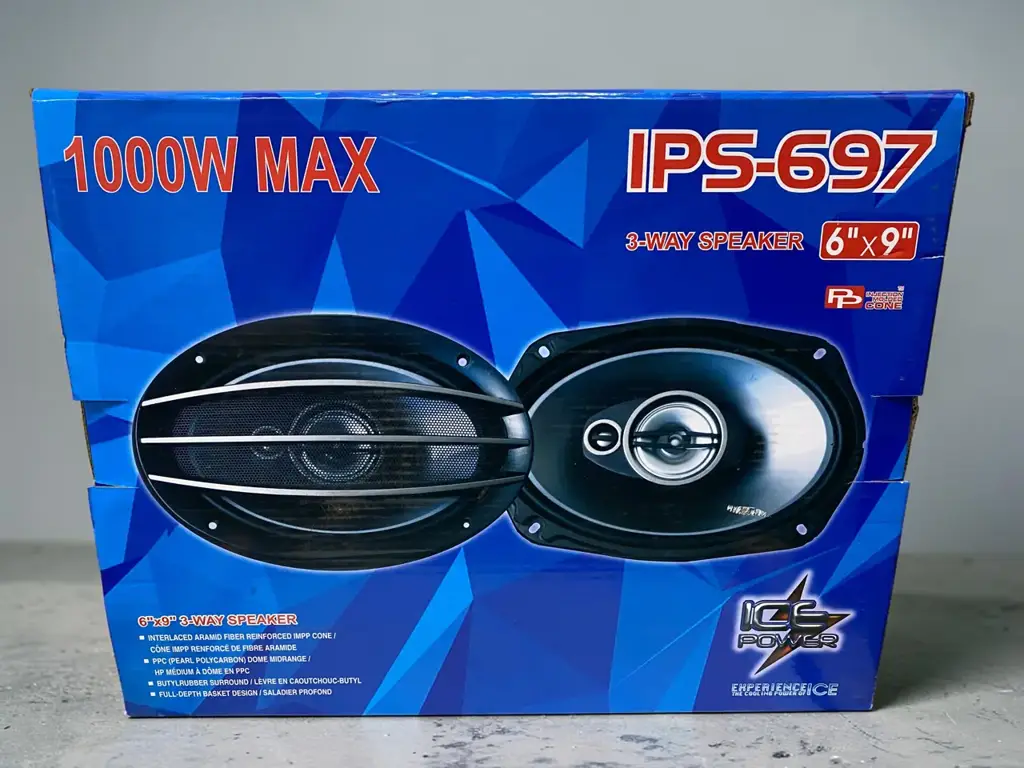 Ice Power Ips-697 3-Way Speaker. "6X9" - View 2