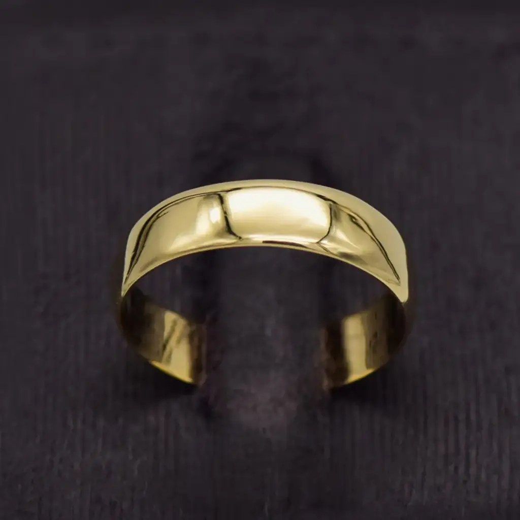 9ct Yellow Gold Wedding Band Plain
