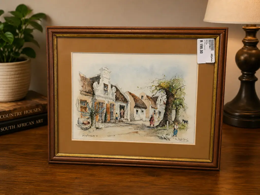 🖼️ Framed South African Art Print – Second Hand