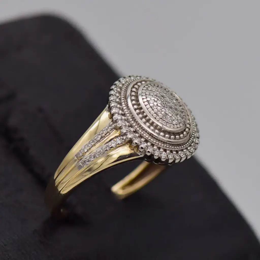 9ct Yellow Gold Dress Ring - View 2